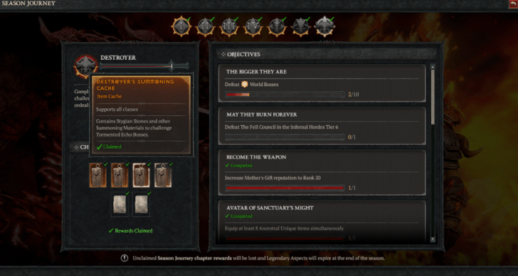 Season Journey Rewards