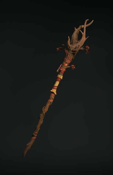 Diablo 4 - Waning Sun Elderstaff Weapon Transmog