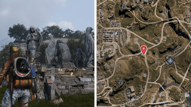 Once Human All Riddle Spots - Spinning Statues Riddle Spot - Light Reflex Sight