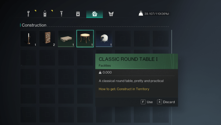 Once Human - Furniture in Backpack