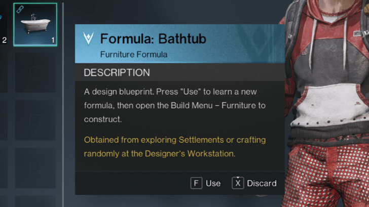 Once Human - Bathtub Furniture Formula