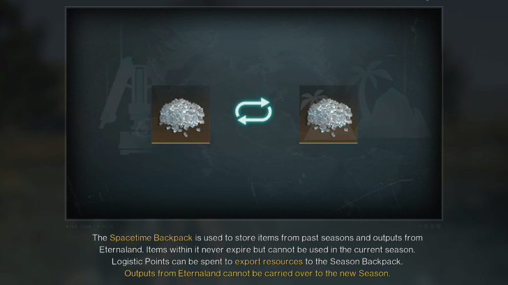 Once Human - Spacetime Backpack Description