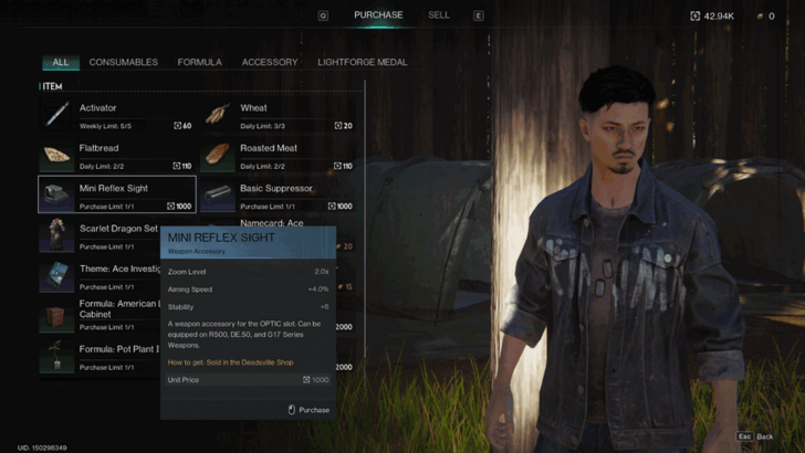 Once Human - Buy Compact Flash Light and Mini Reflex Sight