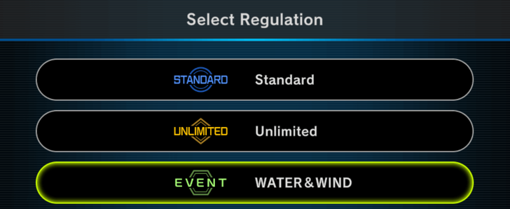 Water and Wind Festival Regulation and Banlist