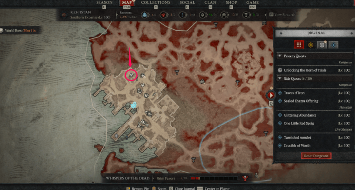 Pinch of Poison 2 Map Location