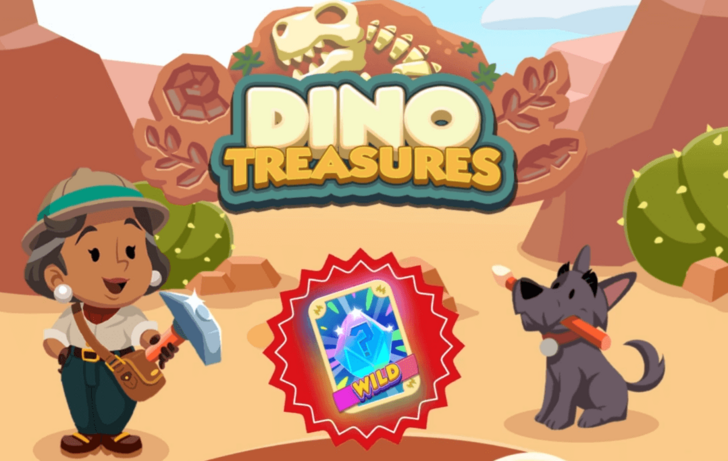 Monopoly GO - Dino Treasures Wild Sticker