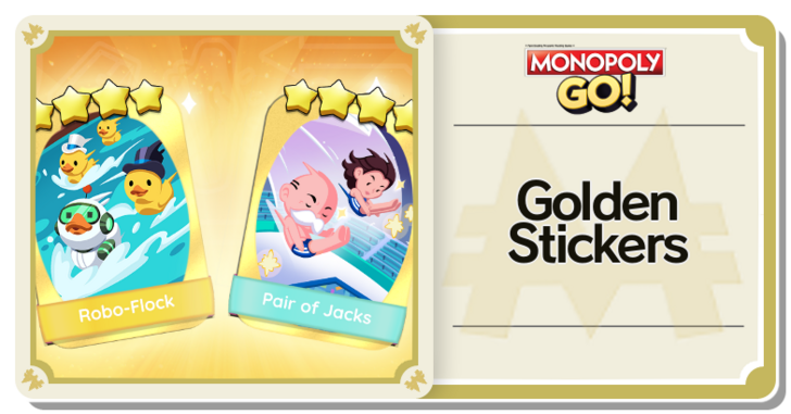 Monopoly GO - List of Golden Stickers