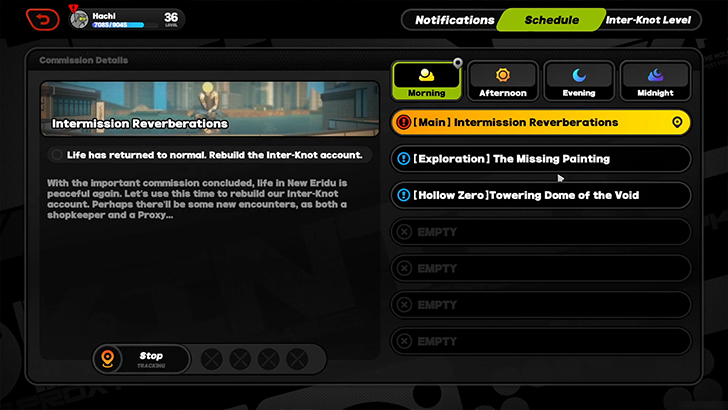 Main Intermission Reverberations