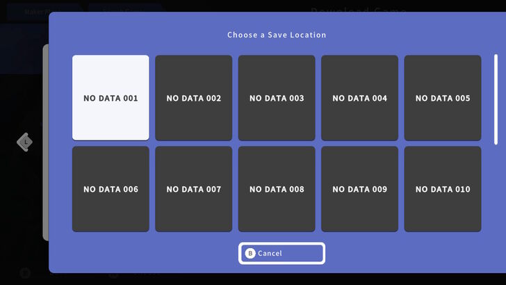 Choose Save Location