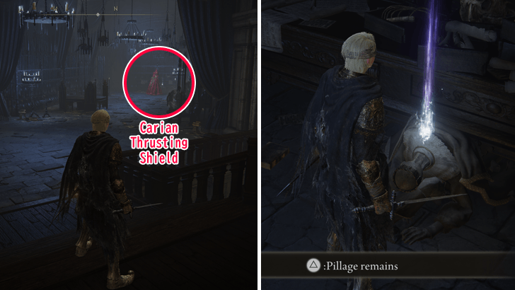 Carian Thrusting Shield Location