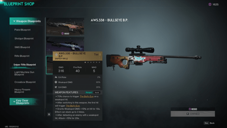 Once Human - AWS.338 - Bullseye Sniper Build