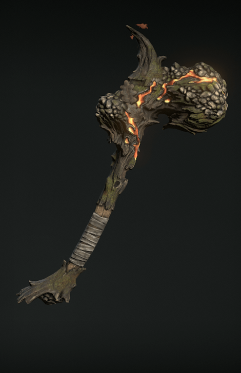 Diablo 4 - Oaken Cudgel Weapon Transmog