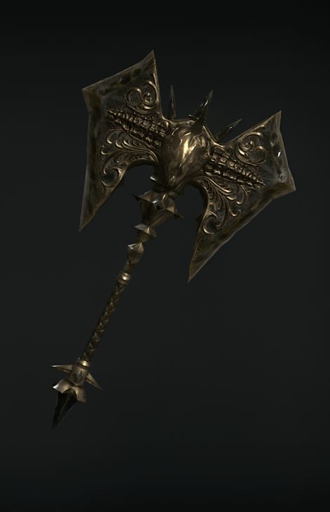 Diablo 4 - Obsidian Axe Weapon Transmog