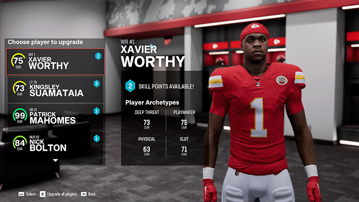 Madden NFL 25 - Upgrade Players in Franchise Mode