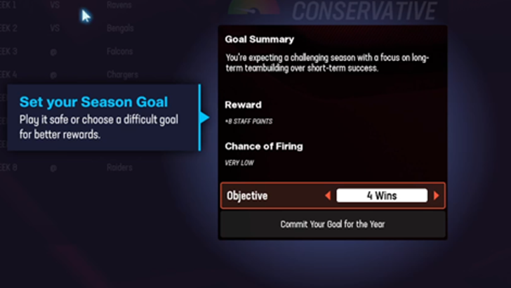 Madden NFL 25 - Set Season Goal
