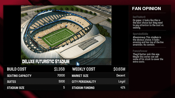 Madden NFL 25 - Rebuilding Stadiums