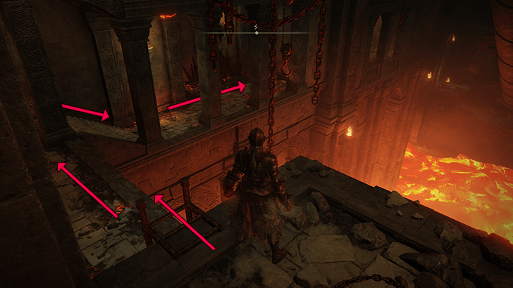 Ruined Forge Lava Intake First Area