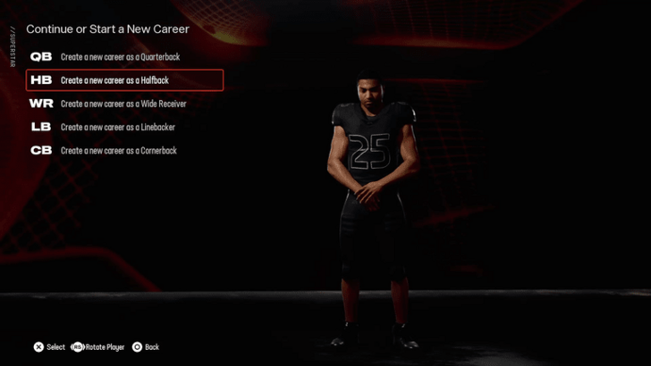 Madden NFL 25 - Choose Your Preferred Position