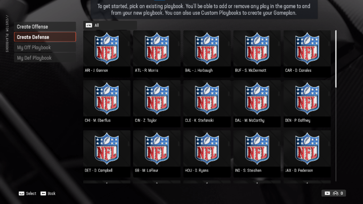 Madden 25 - Create Defensive playbook