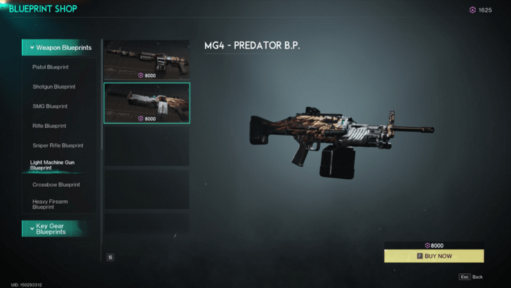 Once Human - MG4 Predator Fast Gunner Build