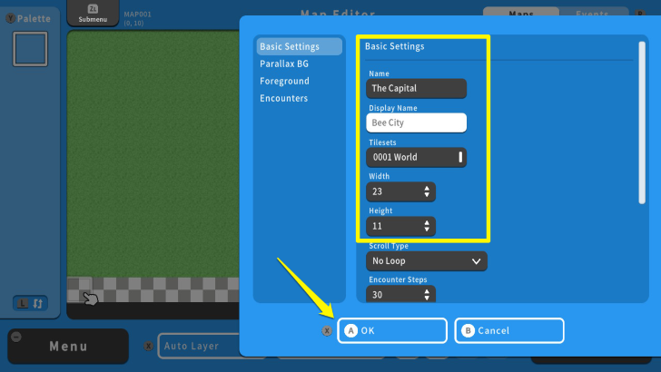 RPG MAKER WITH EDITING MAP