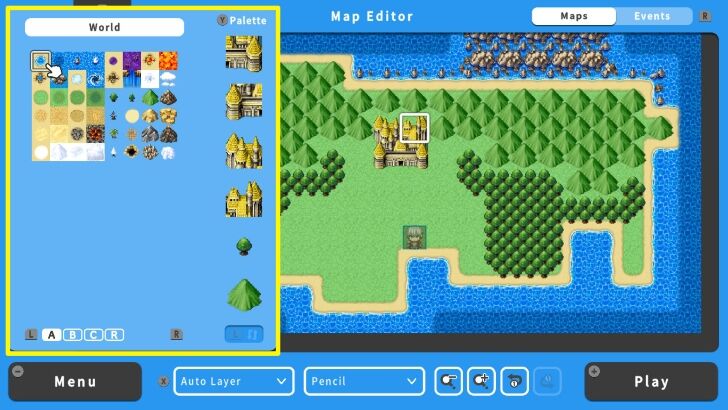 RPG MAKER WITH Tile Palette