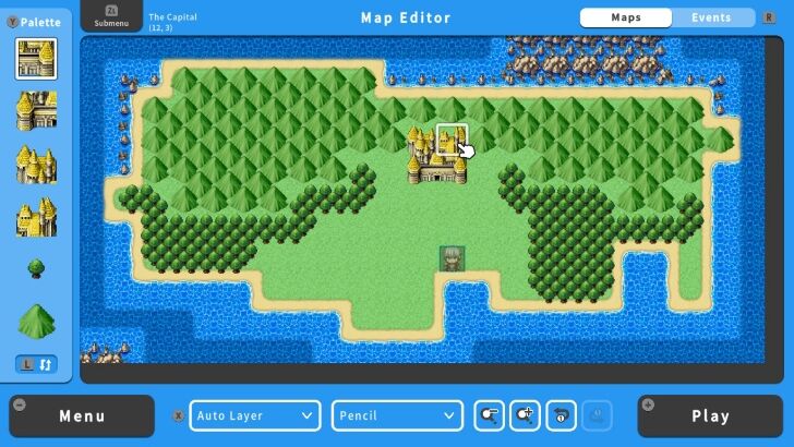 RPG MAKER WITH Overworld Map