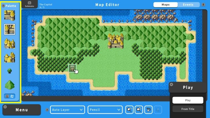 RPG MAKER WITH Previous Tiles