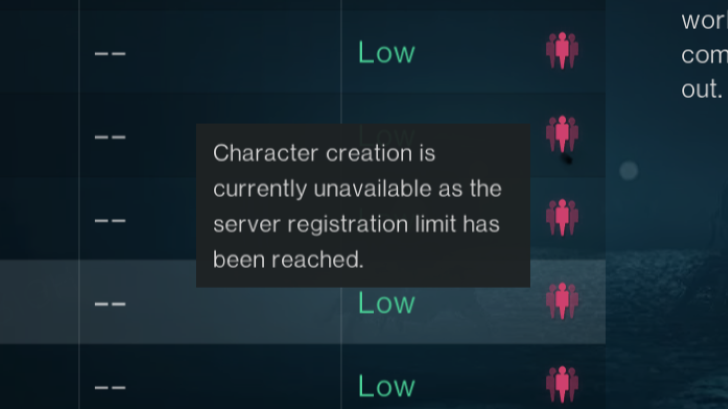 Once Human - Character Creation Limit Reached