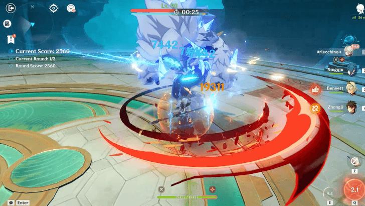 Genshin - Use Pyro and Keep Shield Up