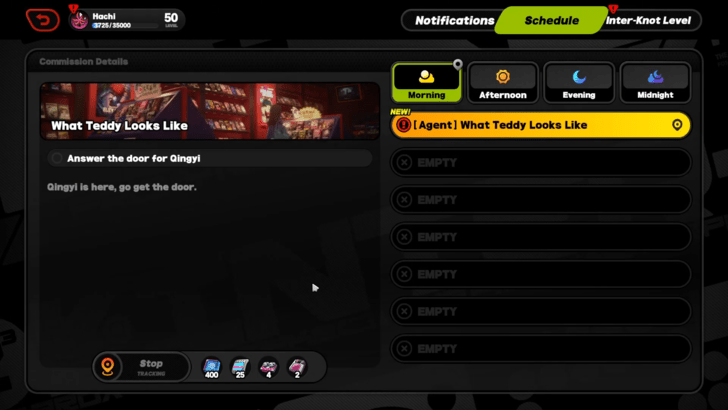 Appears as What Teddy Looks Like on the Schedule