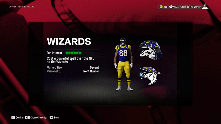 Madden NFL 25 - Choose a Team Name