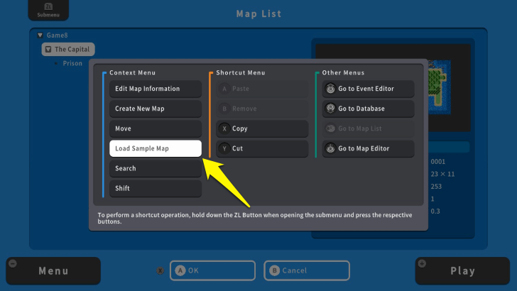 RPG MAKER WITH LOAD SAMPLE MAP