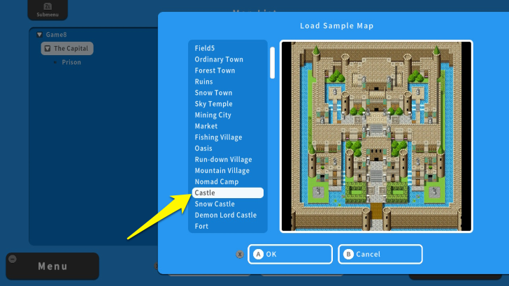 RPG MAKER WITH SAMPLE MAP