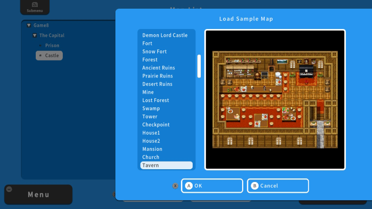 RPG MAKER WITH SAMPLE MAPS