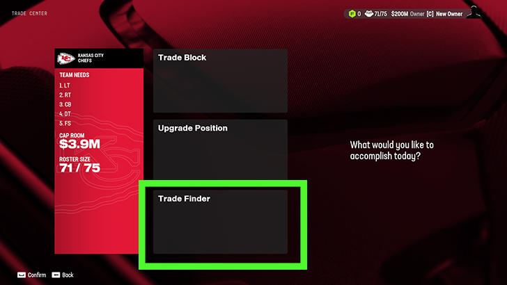 Madden NFL 25 - Select Trade Finder