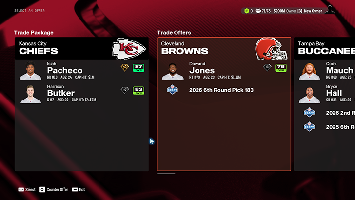 Madden NFL 25 - Get Offers Menu