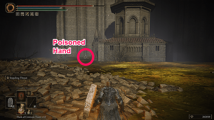 Get the Poisoned Hand from the Corpse