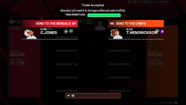 Madden NFL 25 - Trading Players