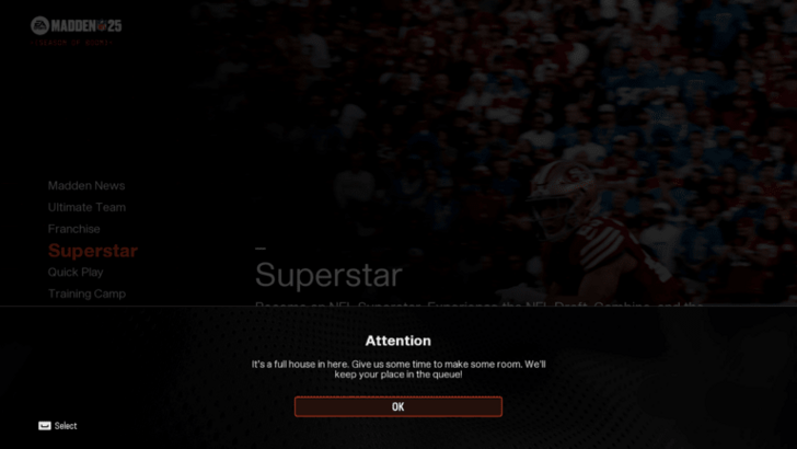 Madden NFL 25 - Online Mode Server Maintenance