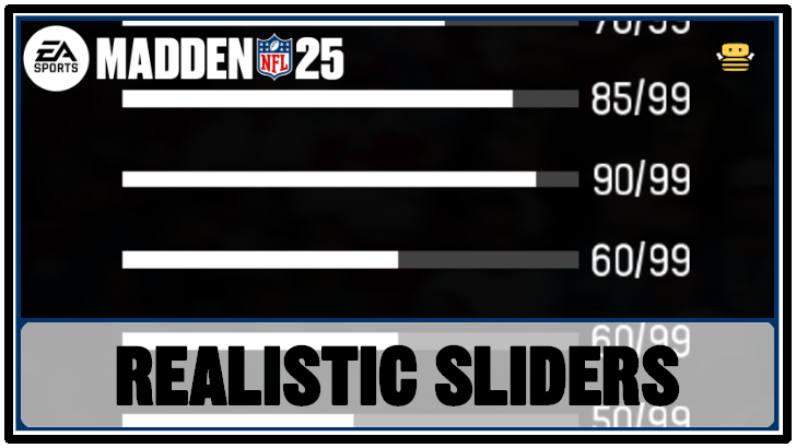Madden NFL 25 - Realistic Sliders