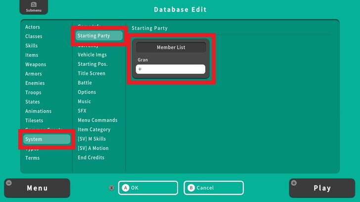 Gran Party Selection
