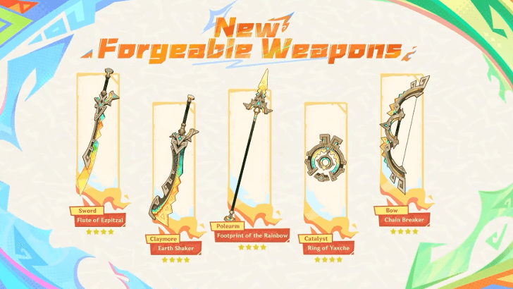 Genshin - Natlan Forgeable Weapons.png