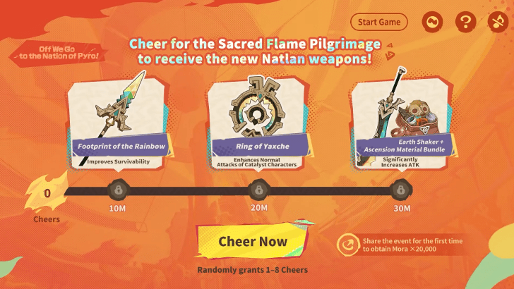 Genshin - Web Event to get Free Natlan Weapons