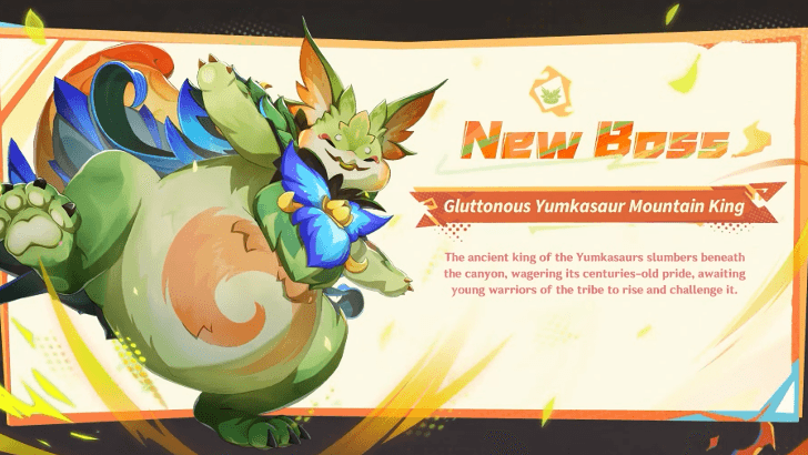 Genshin - Gluttonous Yumkasaur Mountain King - Natlan world boss