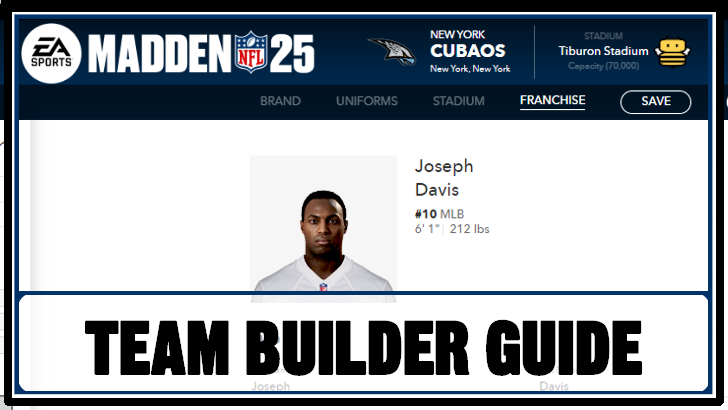 Madden NFL 25 - Team Builder