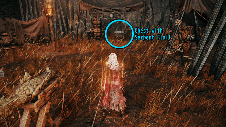 Chest with Serpent Flail