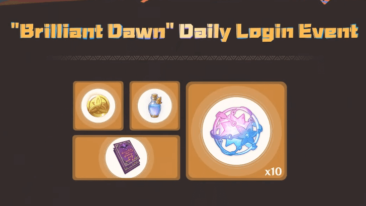 Genshin - Brilliant Dawn Daily Login Event