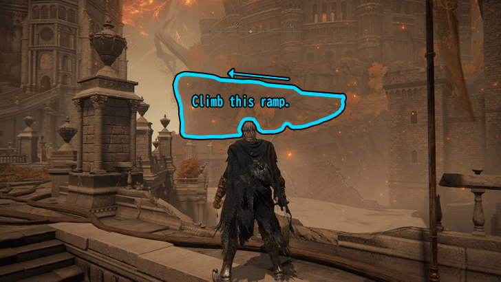 Ashen Capital Climb the Ramp to the Leyndell Colosseum