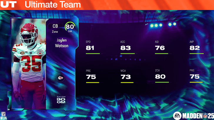 Madden NFL 25 - Jaylen Watson Ultimate Team